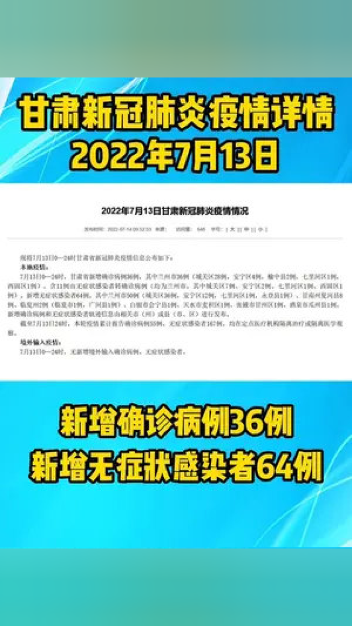 甘肅疫情最新消息今日情況，甘肅疫情最新動態(tài)更新，今日最新消息